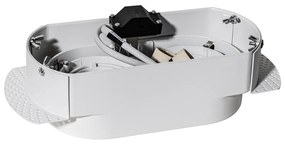 Afgeronde inbouwspot wit GU10 50mm 2-lichts - Hubs Modern GU10 ovaal Binnenverlichting Lamp