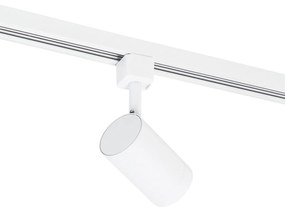 Modern 1-fase railsysteem met 10 Spot / Opbouwspot / Plafondspots wit - Jeana Modern GU10 Binnenverlichting Lamp