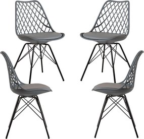 Pakket 4 Stoelen van Iron Mima