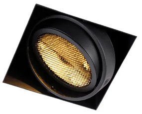 Inbouwspot zwart GU10 AR111 Trimless - Oneon Honey Modern GU10 vierkant Binnenverlichting Lamp