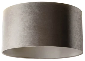 Velours lampenkap taupe 50/50/25 Klassiek / Antiek rond
