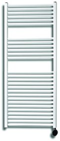 Sanicare elektrische design radiator 45x112cm wit met thermostaat rechts zwart