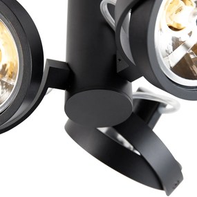 Moderne Spot / Opbouwspot / Plafondspot zwart draai- en kantelbaar 3-lichts - Goes Modern G9 rond Binnenverlichting Lamp