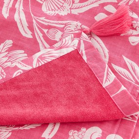 Fouta XL, bloemenprint, badstof voering, LINDA