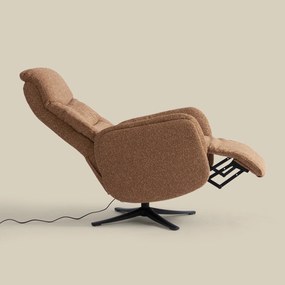 Elektrisch Verstelbare Stoel Stof Terracotta