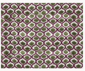 Handbedrukte katoenen placemats Azra, 4 stuks