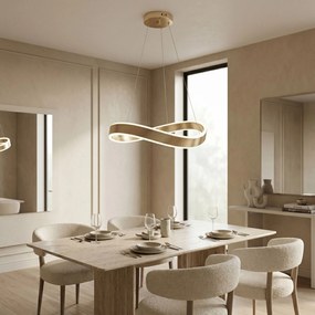 PLAFOND HANGENDE LAMP SWE067-CP 60cm BRUSH GOLD