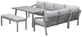 Garden Impressions Tarera lounge dining set 6-delig - taupe