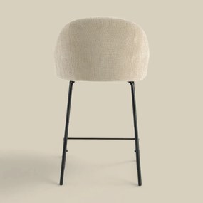 Barkruk Met Ronde Rugleuning Beige