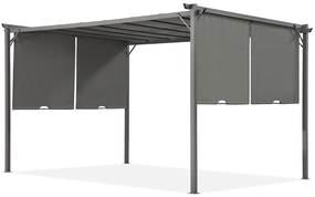 Antraciet terraspergola Sevilla 4x4m Tuinpunt