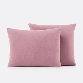 Dubbelzijdige kussensloop in gewassen linnen en gewassen katoen, Annaba