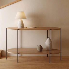 Kave Home Palmia Dubbelbladige Sidetable Ovaal - 140 X 40cm.