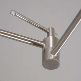 Eettafel / Eetkamer Moderne hanglamp staal met leaf kap 35 cm - Blitz Modern E27 rond Binnenverlichting Lamp
