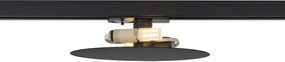 Moderne plafondlamp zwart voor railsysteem 1-fase 2-lichts - Iconic Pulley