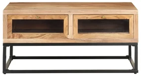 vidaXL Salontafel 90x60x40 cm massief acaciahout