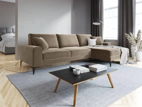 4.5-zitshoekbank Madara rechts velvet | Mazzini Sofas