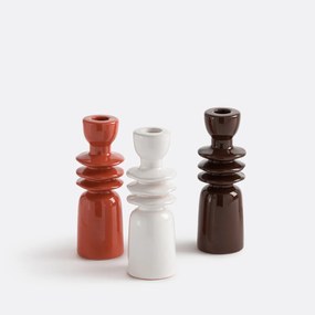 Keramische kandelaar H18 cm, Greta