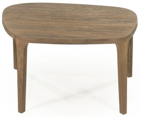 Eleonora Taylor Unieke Eettafel Hout Kiezelvorm - 140 X 120cm.