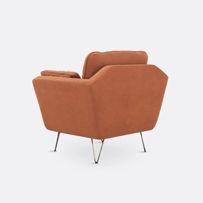 Fauteuil in fluweel Topim