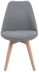 Set 4 Synk Stoffen Stoelen