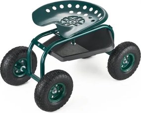 VEVOR Tuinrolstoel 800x487x460/540 mm, Mobiele tuinstoel met gereedschapsbak, Draagvermogen 136 kg, Tuinkruk voor buitengebruik, Rol voor het planten en wieden van gazons