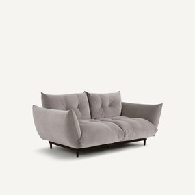 3-zits compacte bank in stoned fluweel, VITORIA