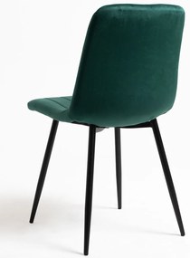 Fluwelen Miller Black Stoel