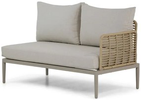 Hoek loungeset  Wicker/Aluminium/Aluminium/wicker Taupe 5 personen Coco Ibiza