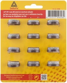 Deltafix Meubelviltglijders 24mm - Bruin - 12 Stuks met nagel