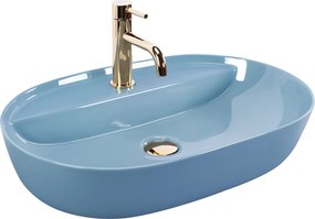 Opzetwastafel REA Aura 61 L.Blue Shiny