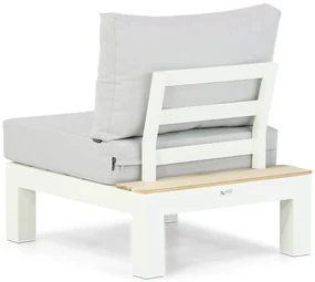 Loungeset 6 personen Aluminium/teak Wit Lifestyle Garden Furniture Ravalla/Seaside