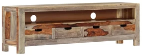 vidaXL TV-meubel 130x30x40 cm massief sheeshamhout