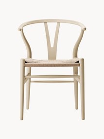 Houten Wishbone stoel CH24 met gevlochten zitvlak