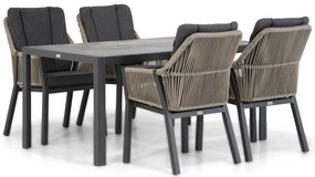 Tuinset 4 personen 160 cm Outdoor textiel Taupe Lifestyle Garden Furniture Verona/Varano