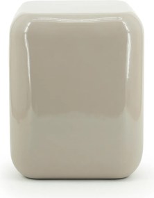Tafeltje Glanzend Taupe - 34 X 34cm.