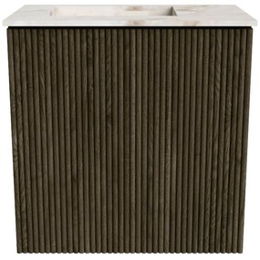 Mondiaz Joya DLux 40cm toiletmeubel shadow met wastafel faye links zonder kraangat frappe