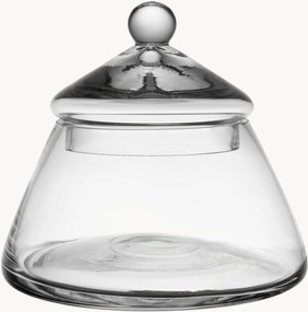 Glazen pot Angele, met deksel