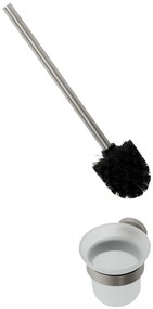 Plieger Vigo toiletborstel met glas geborsteld chroom