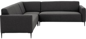 Goossens Key West grijs, stof, 2,5-zits, modern design