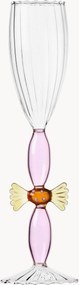 Handgemaakte champagneglas Sweet and Candy van borosilicaatglas