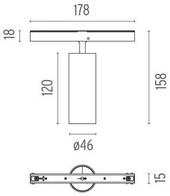 Flos Architectural The Tracking Magnet Spot 120 Dimmer On Board AN 03.8054.40 Wit