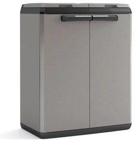 Keter Recyclingkast Split Basic 85 cm grijs en zwart