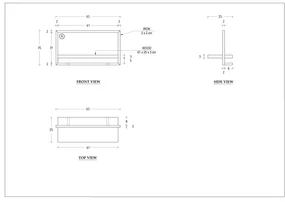 Industriële Wandplank Shelfie A - 65cm X 35cm