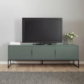 Tenzo Lipp Tv-meubel Met 3 Deuren Groen - 176.5x43x57cm.