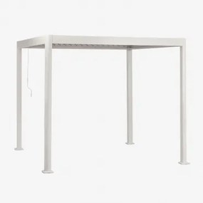 Bioclimatische Aluminium Pergola Met Druvia Lamellen Gardenia Wit & 3 X 3 M - Sklum