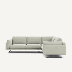 Hoekbank van stonewashed fluweel, CÉSAR