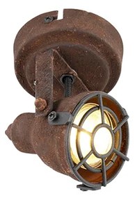 Industriële Spot / Opbouwspot / Plafondspot roestbruin draai- en kantelbaar - Sorra Industriele / Industrie / Industrial GU10 rond Binnenverlichting Lamp