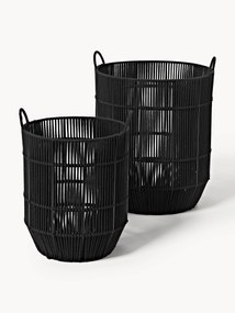 Handgeweven wasmanden Gabe van touw, 2-delig