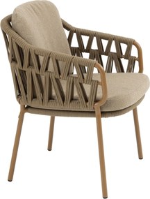 4 Seasons Outdoor Seasons Biarritz Dining Chair Amber With Cushions (per Stuks) Rope Taupe