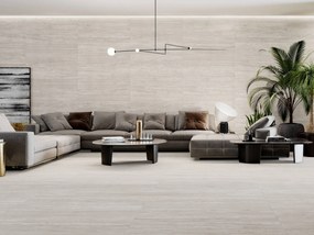Vloer-/wandtegel travertin Saloni Travertine 120x60cm light mat